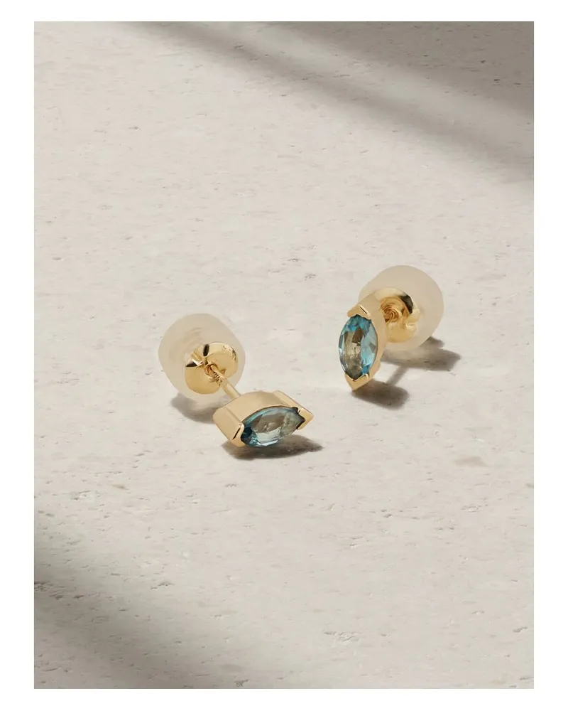 Melissa Joy Manning Ohrstecker Aus Recyceltem 14 Karat Gold Mit Topasen Gold