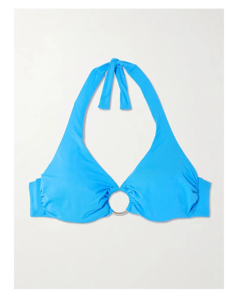 Melissa Odabash Brussels Embellished Underwired Bikini Top - Blue Blue