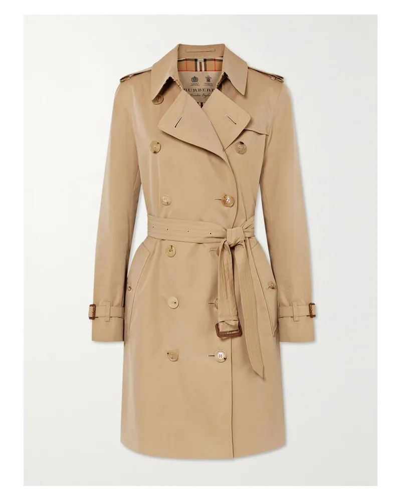 Burberry Kensington Trenchcoat Aus Biobaumwollgabardine - Neutral Neutral