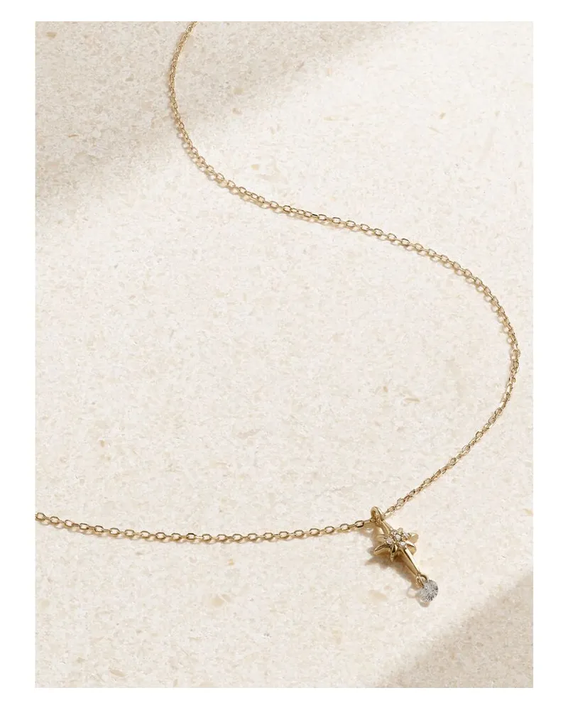 PERSEE North Star Kette Aus 18 Karat Gold Mit Diamanten Gold