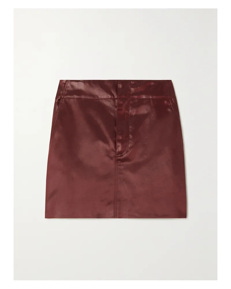 GAUCHERE Minirock Aus Satin Aus Einer Baumwollmischung - Braun Braun