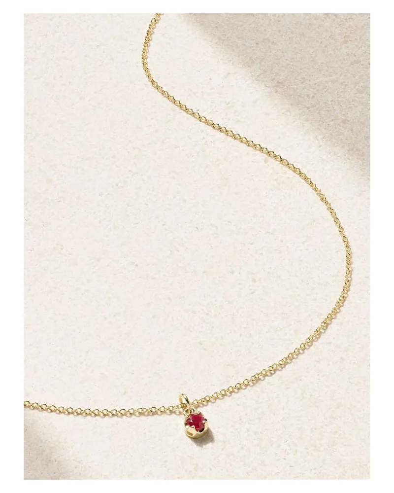 Jennifer Meyer Kette Aus 18 Karat Gold Mit Rubin Gold