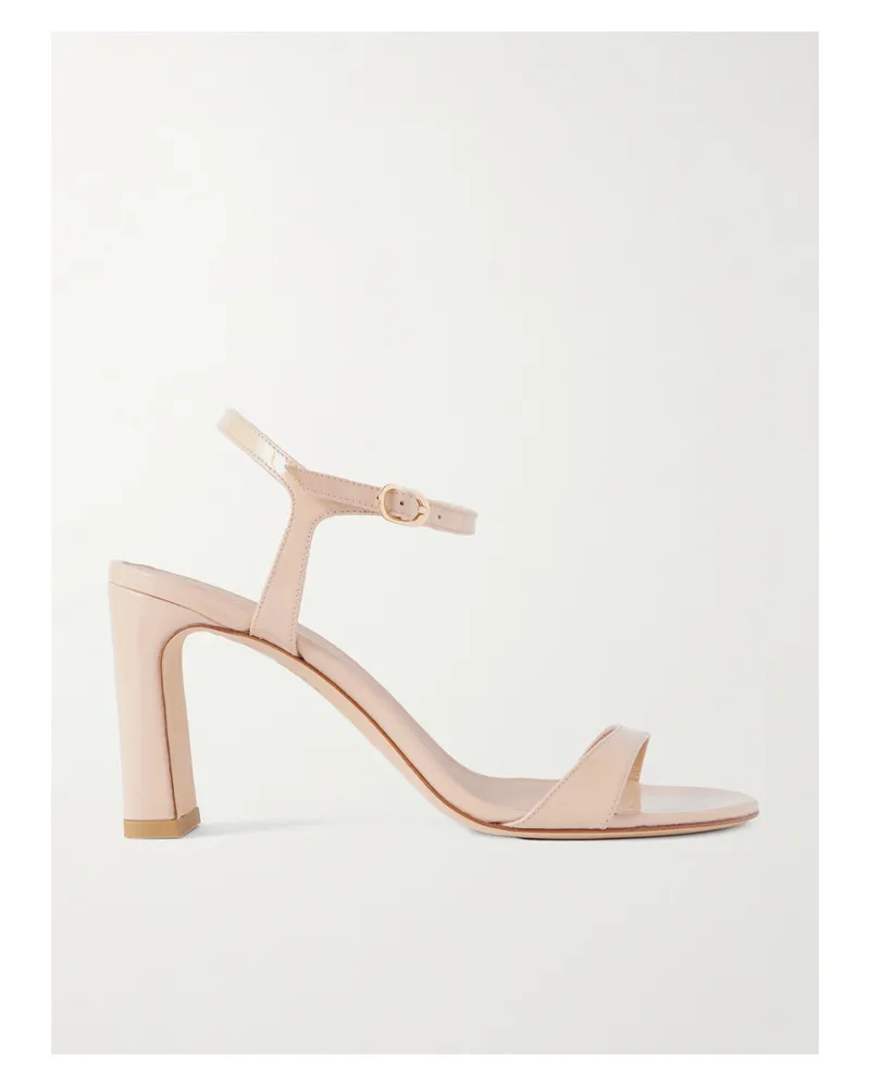 Stuart Weitzman Babette Sandalen Aus Lackleder - Neutral Neutral