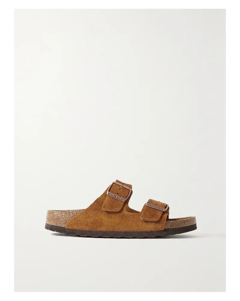 Birkenstock Arizona Suede Sandals - Brown Brown