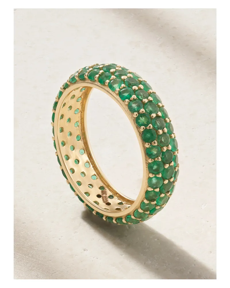 Stone & Strand Ring Aus 14 Karat Gold Mit Smaragden Gold