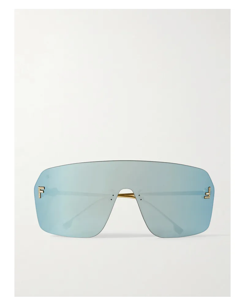 Fendi Fendi First farbene Pilotensonnenbrille Gold