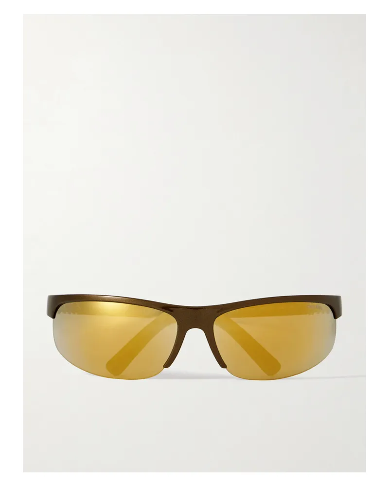 Miu Miu D-frame Acetate Sunglasses - Brown Brown