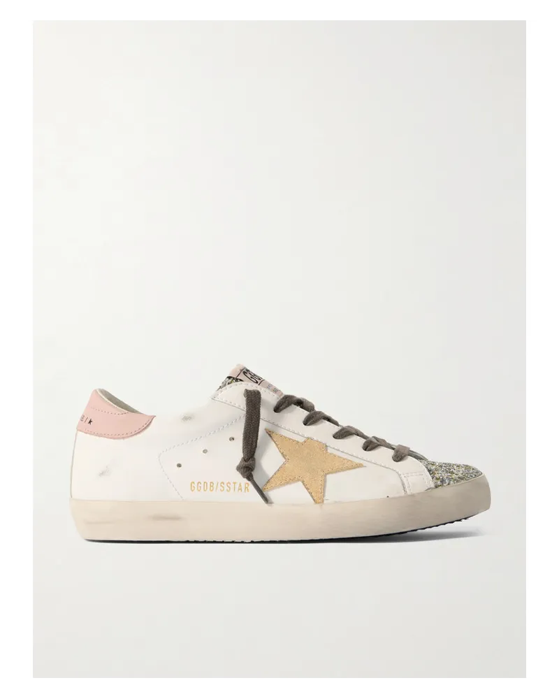 Golden Goose Super-star Sneakers aus Leder Weiß