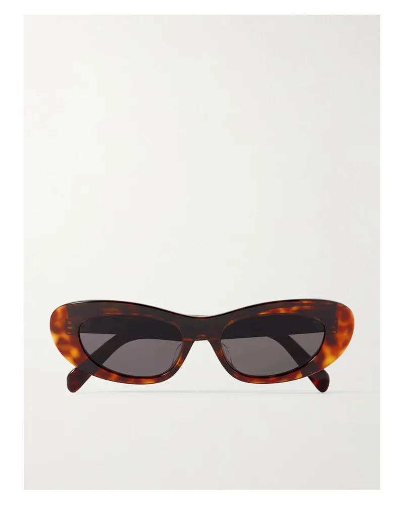Celine Sonnenbrille Mit Cat-eye-rahmen Aus Azetat In Hornoptik Horn