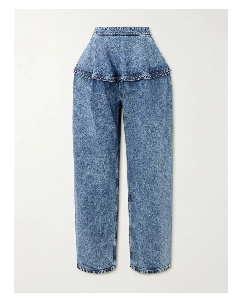 Alaïa Jeans Mit Weitem Bein - Blau Blau