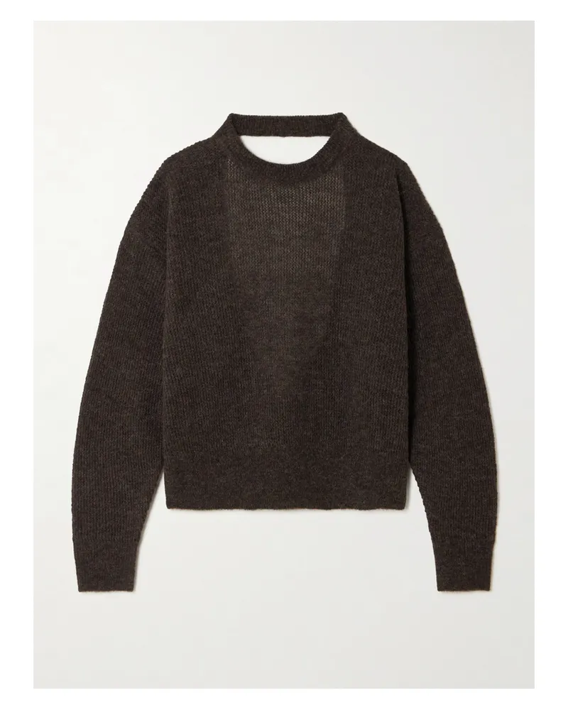 Haikure Blair Rückenfreier Pullover Aus Rippstrick - Braun Braun