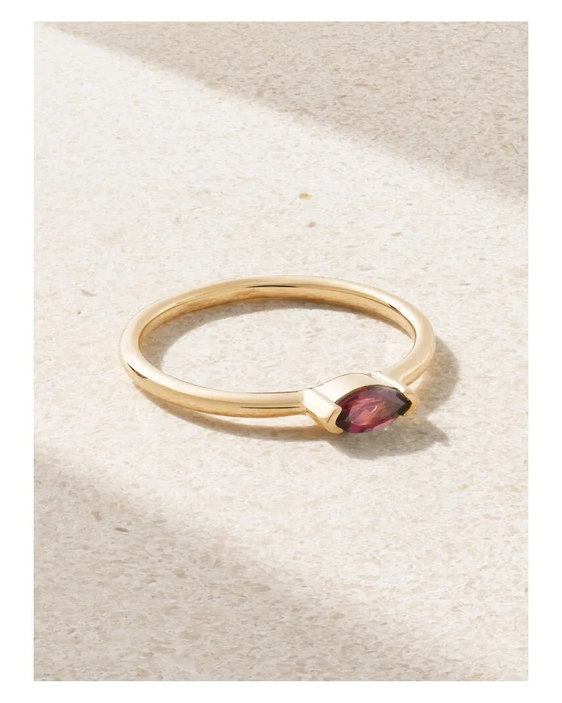 Melissa Joy Manning Ring Aus Recyceltem 14 Karat Gold Mit Rhodolith Gold