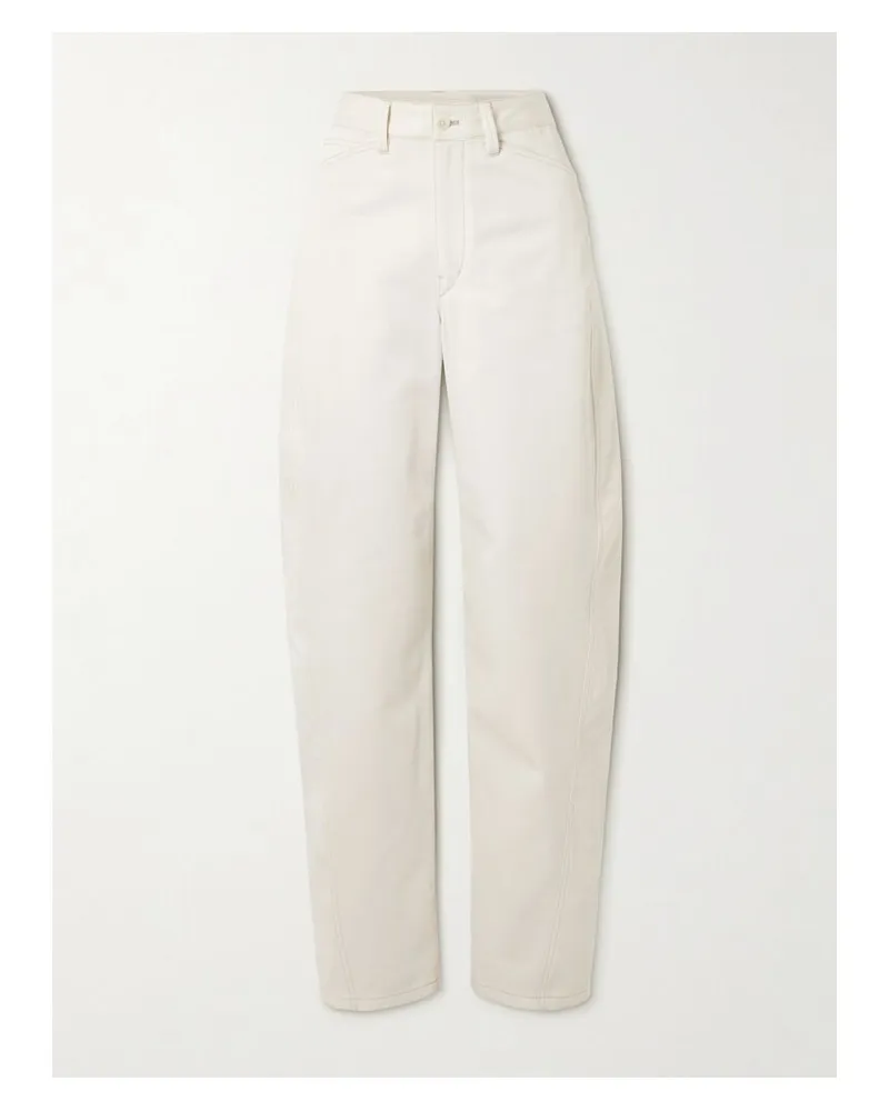 Christophe Lemaire Twisted Hoch Sitzende Barrel-jeans - Weiß Weiß