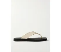 Dune Leather Flip Flops - Neutrals