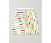 Paula's Ibiza Shorts Aus Einer Gestreiften Mischung Aus Baumwolle, Seide Und Leinen - Mehrfarbig