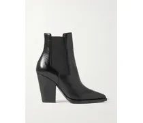 Theo Ankle Boots Aus Leder - Schwarz