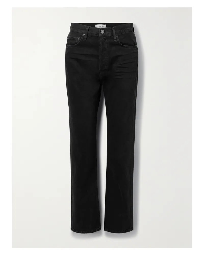AGOLDE 90s Pinch Waist High-rise Straight-leg Recycled Jeans - Black Black