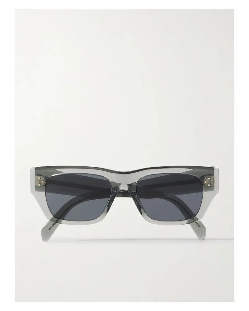 Celine Sonnenbrille Mit Eckigem Rahmen Aus Azetat - Grau Grau