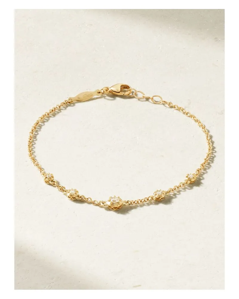 Jacquie Aiche 5 Spaced Out Sophia Armband Aus 14 Karat Gold Mit Diamanten Gold