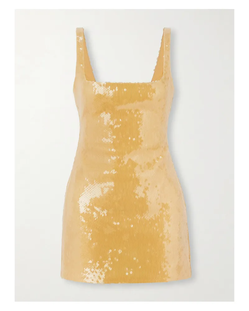 16ARLINGTON Sior Minikleid Aus Tüll Mit Pailletten - Gelb Gelb
