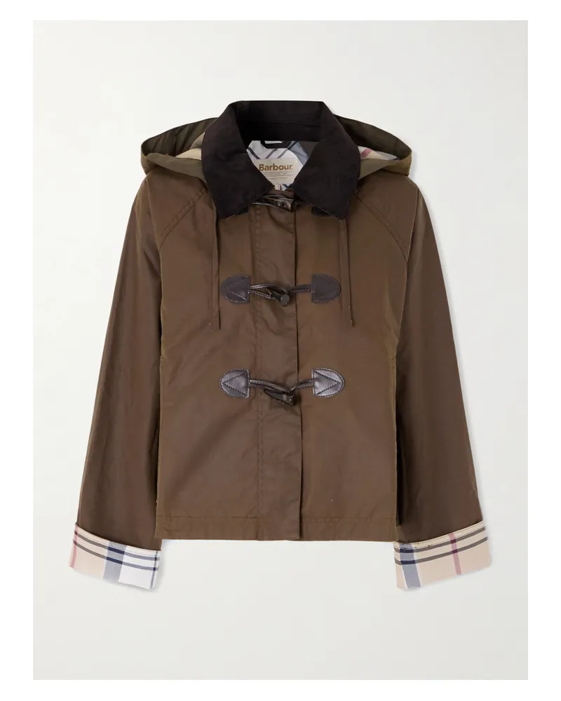 Barbour Myra Jacke Aus Baumwolle Mit Lederbesatz Und Kapuze - Mehrfarbig Mehrfarbig