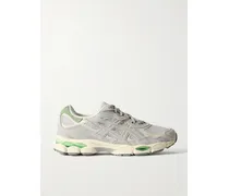 Gel-nyc™ Sneakers Aus Mesh Mit Leder- Und Velourslederbesätzen - Grau