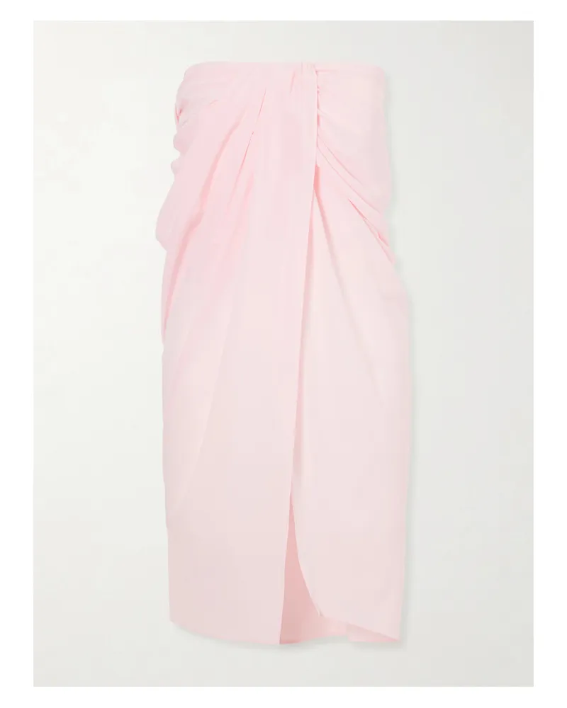 Jacquemus La Jupe Satin Pareo - Pink Pink