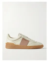 Valentino Garavani Zweifarbige Sneakers aus Leder Weiß