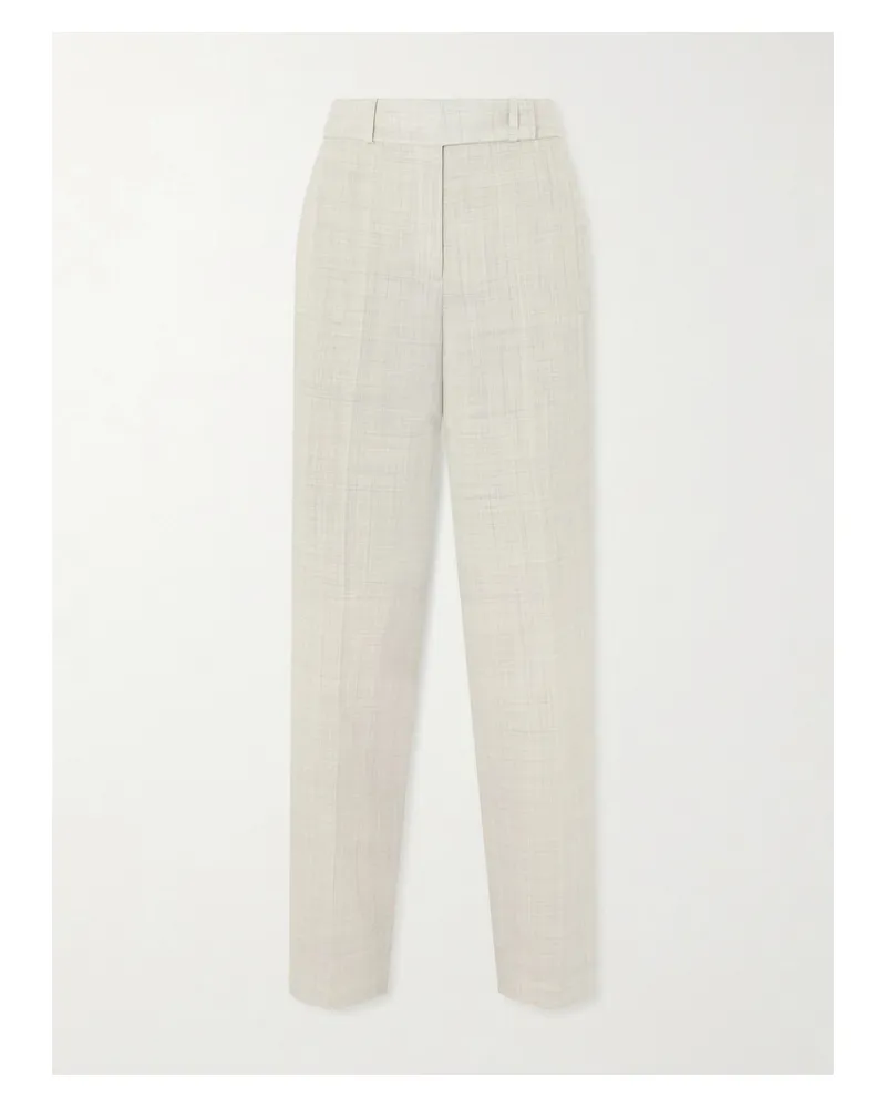 Joseph Zen Wool-twill Straight-leg Pants - Neutrals Neutrals