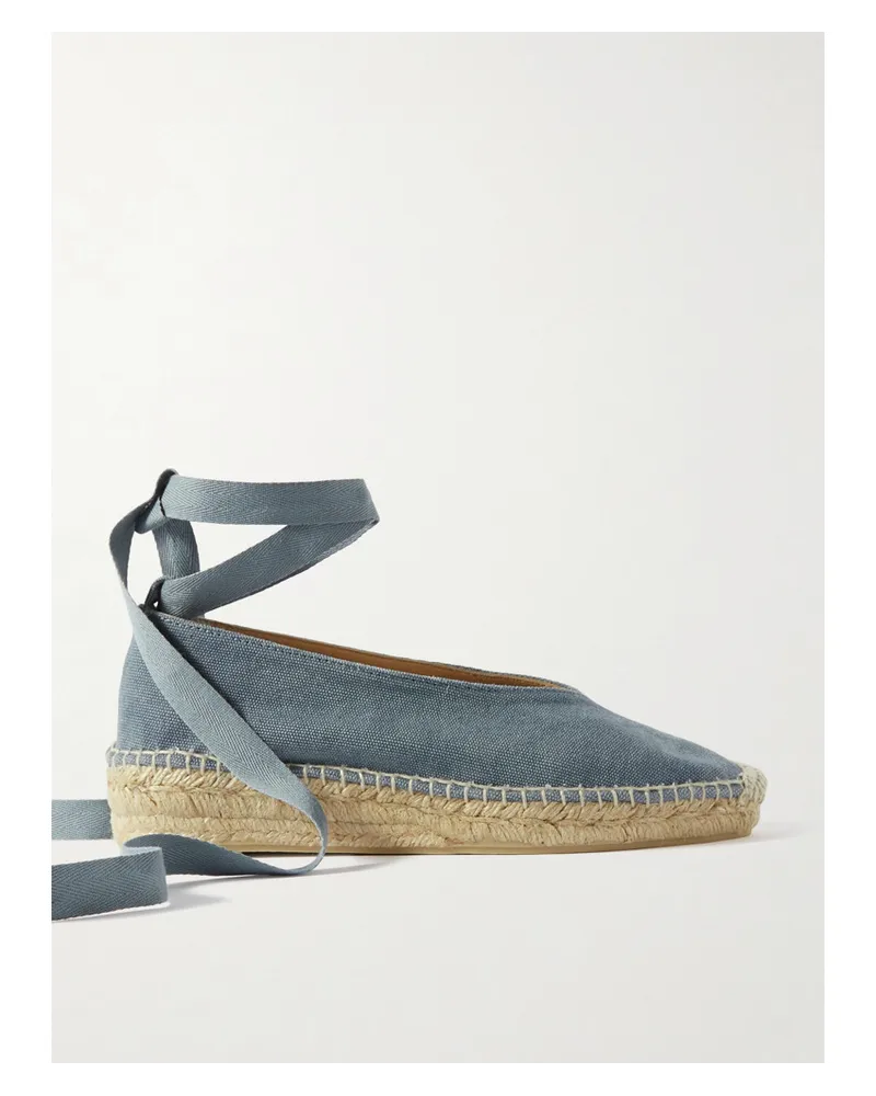 Castañer Gea Espadrilles aus Canvas Blau