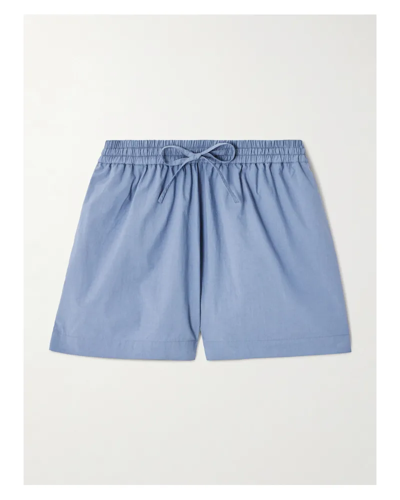 Matteau Net Sustain Shorts Aus Biobaumwollpopeline - Blau Blau