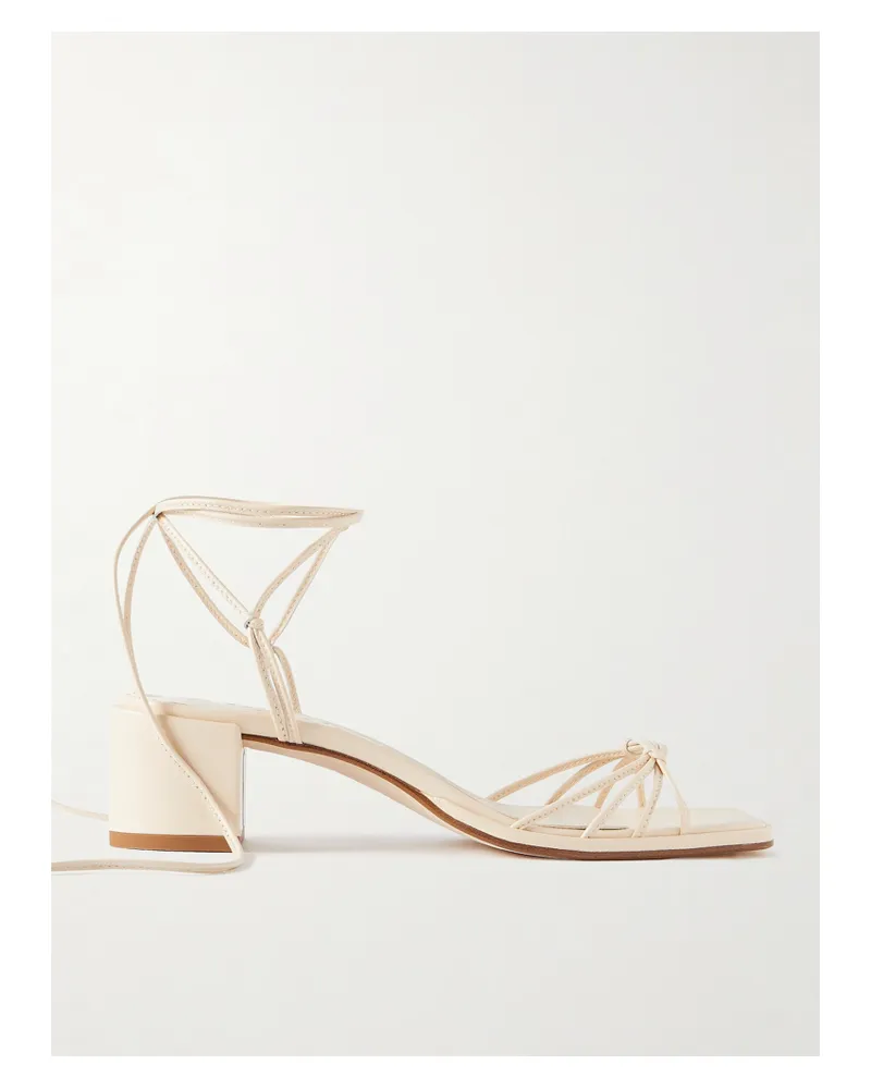 aeyde Serafina Sandalen Aus Leder - Creme Creme