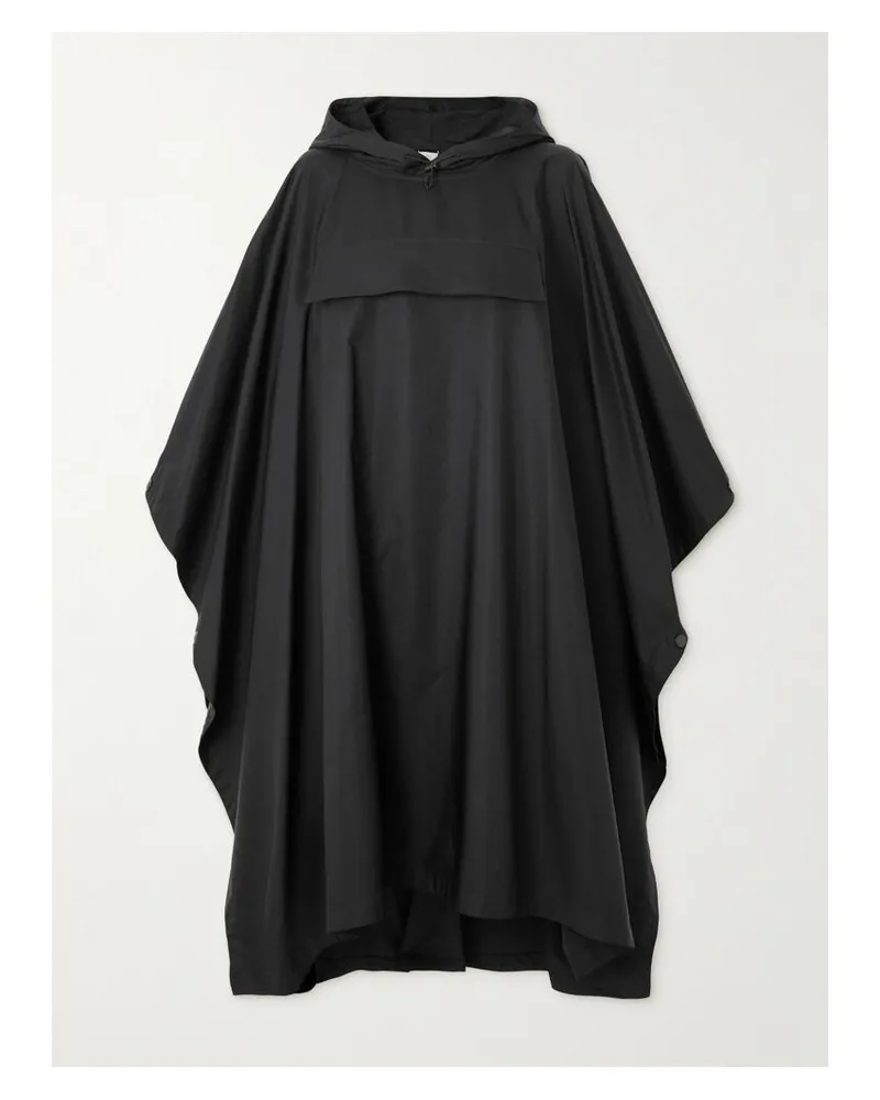 The Row Mantel Aus Shell Mit Kapuze - Schwarz Schwarz