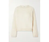 Ribbed-knit Sweater - Cream