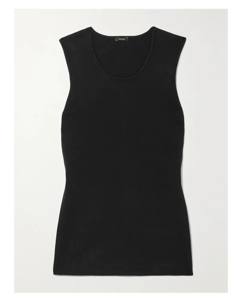 Joseph Tanktop Aus Einer Seidenmischung - Schwarz Schwarz