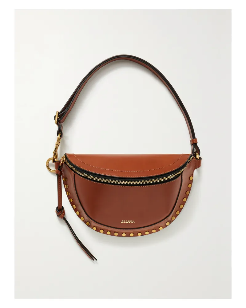 Isabel Marant Skano Studded Leather Belt Bag - Brown Brown