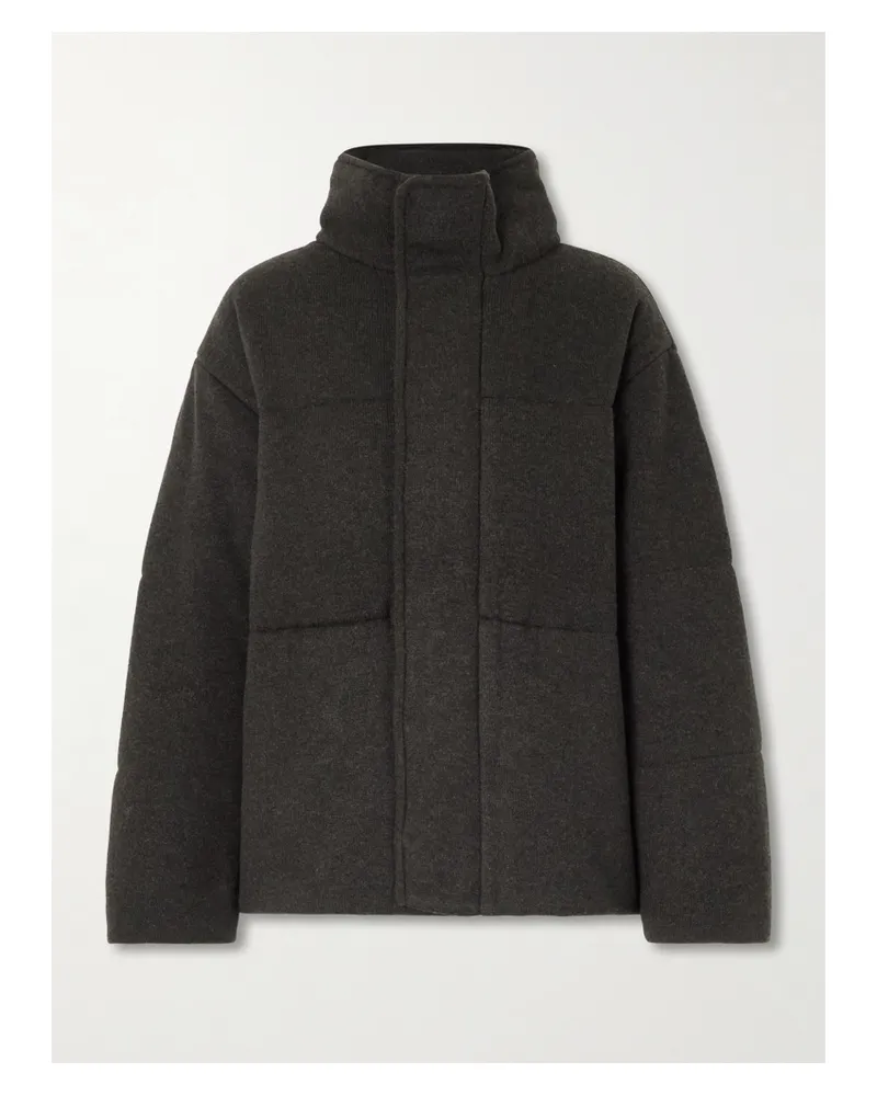 Le Kasha 1918 Dillon Padded Organic Cashmere Jacket - Brown Brown