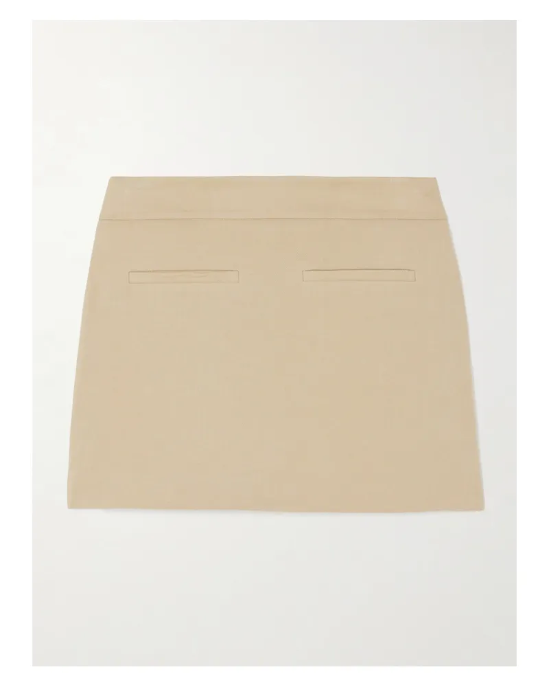 Veronica Beard Alvara Minirock Aus Twill Aus Einer Leinenmischung - Grau Grau