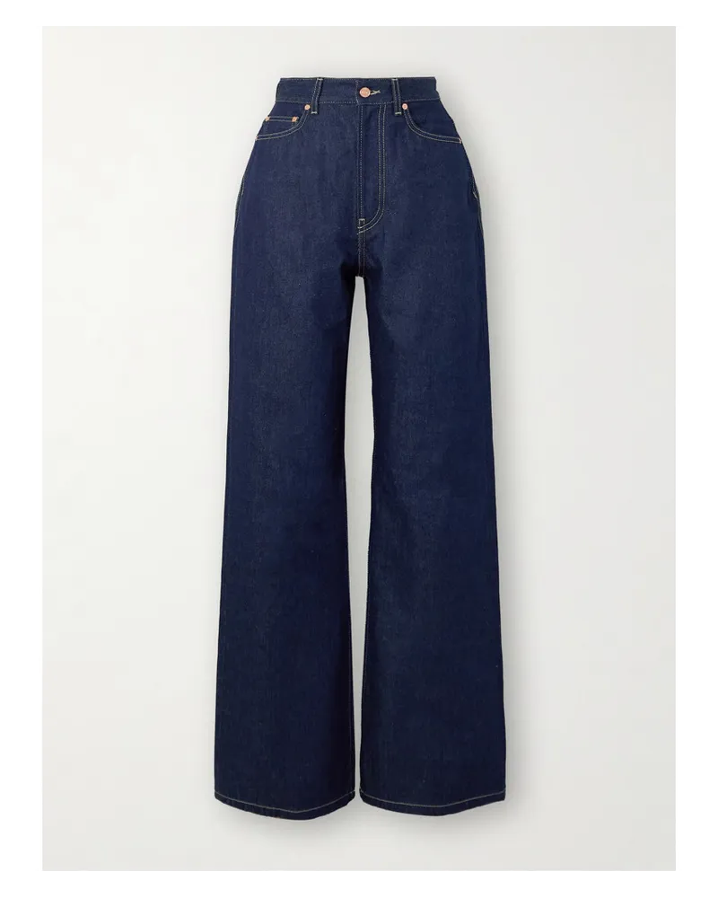 Jean Paul Gaultier Hoch Sitzende Jeans Blau