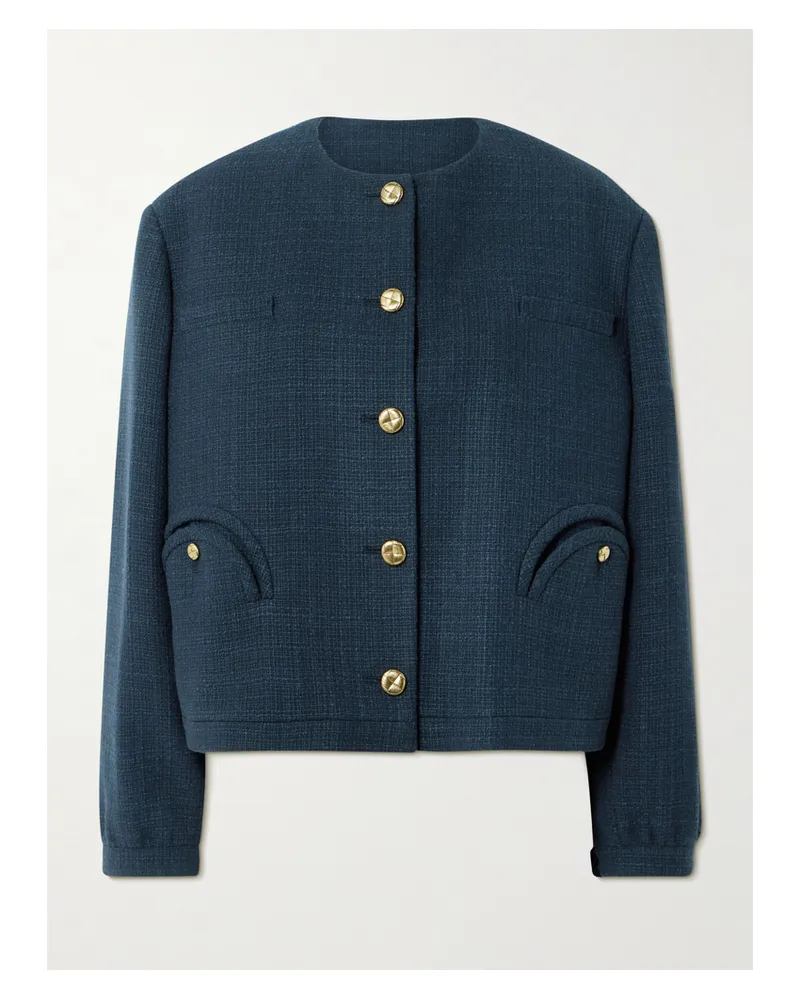 Blazé Milano Missy Gliss Jacke Aus Einer Baumwollmischung - Blau Blau