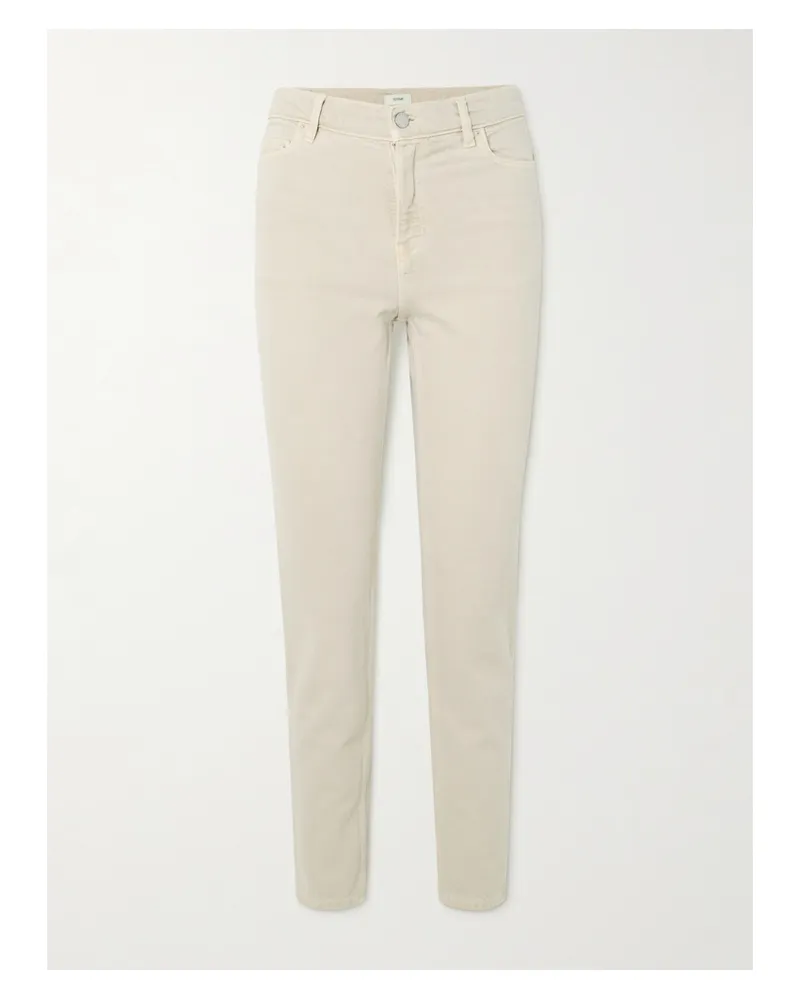 Totême Low-rise Slim-leg Organic Jeans - Neutrals Neutrals