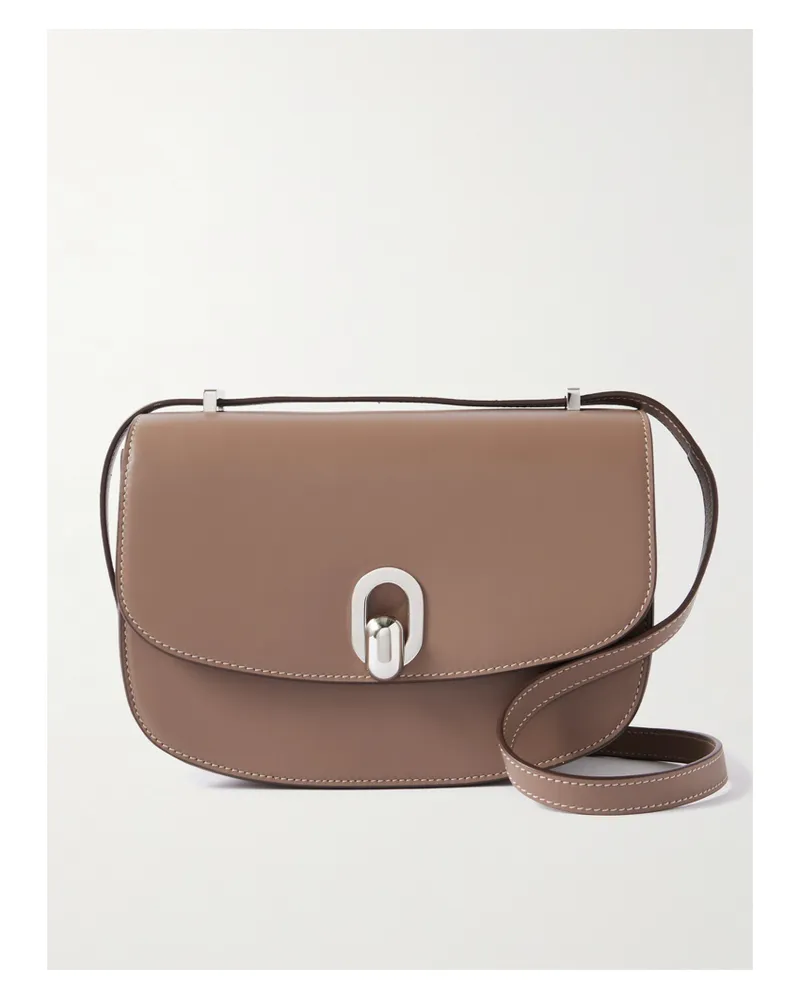 SAVETTE Tondo 22 Leather Shoulder Bag - Gray Gray