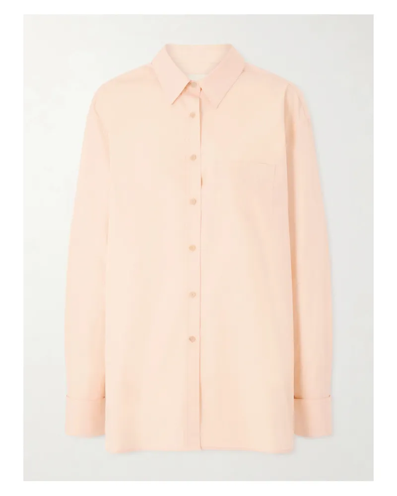 KHAITE Newton Hemd Aus Baumwollpopeline - Orange Orange