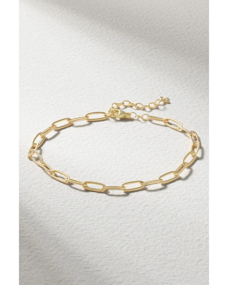 MATEO Paperclip Chain Armband Aus 14 Karat Gold Gold