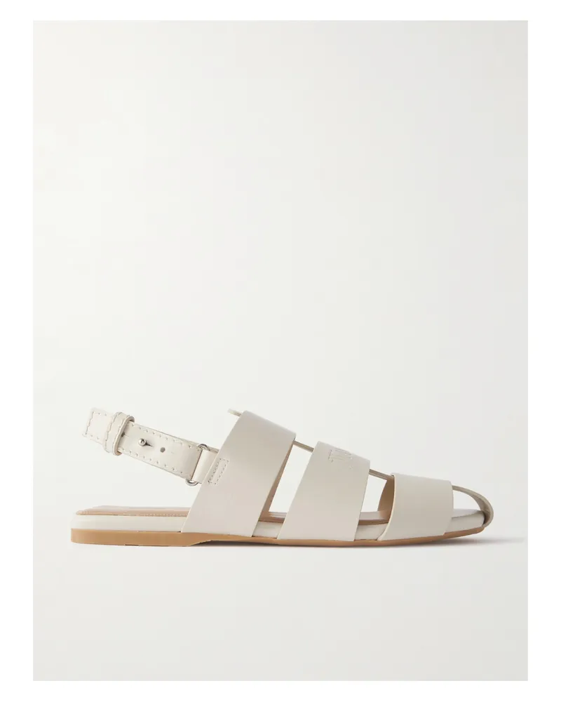 J.W.Anderson Fisherman Sandalen Aus Leder Mit Logoprägung - Elfenbein Elfenbein