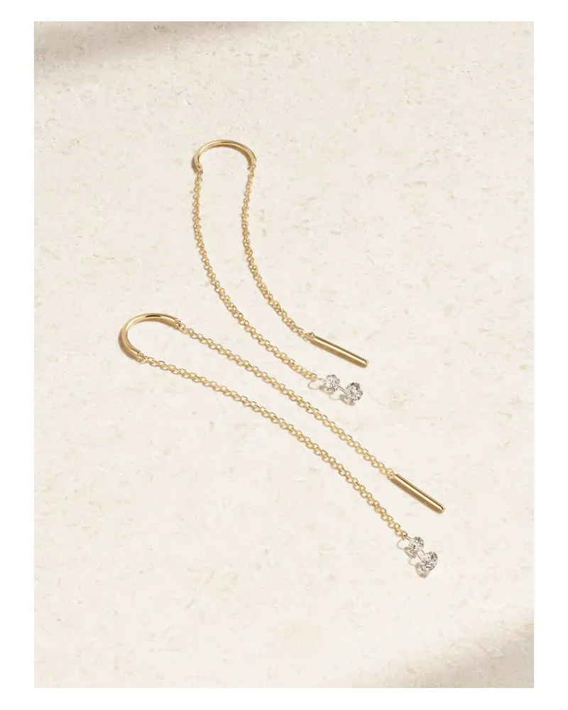 MIZUKI Ohrringe Aus 14 Karat Gold Mit Diamanten Gold