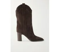 Lavinia Suede Knee-boots - Brown
