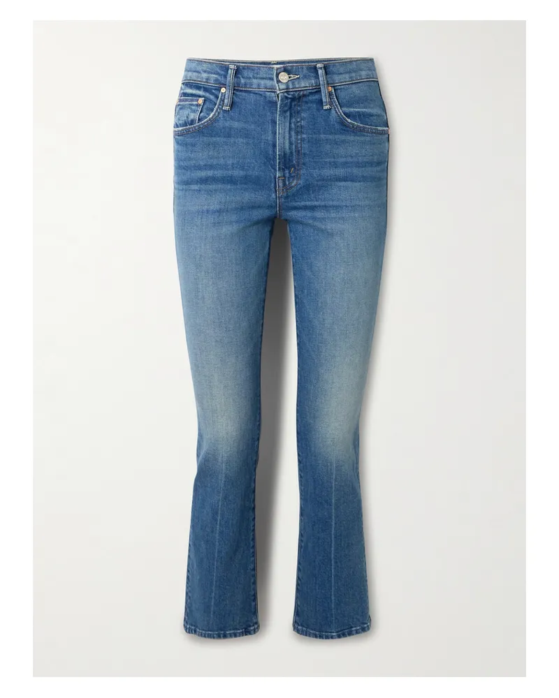Mother The Insider Verkürzte, Hoch Sitzende Bootcut-jeans - Blau Blau