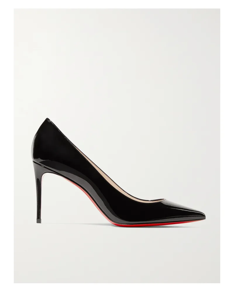 Christian Louboutin Kate 85 Patent-leather Pumps - Black Black