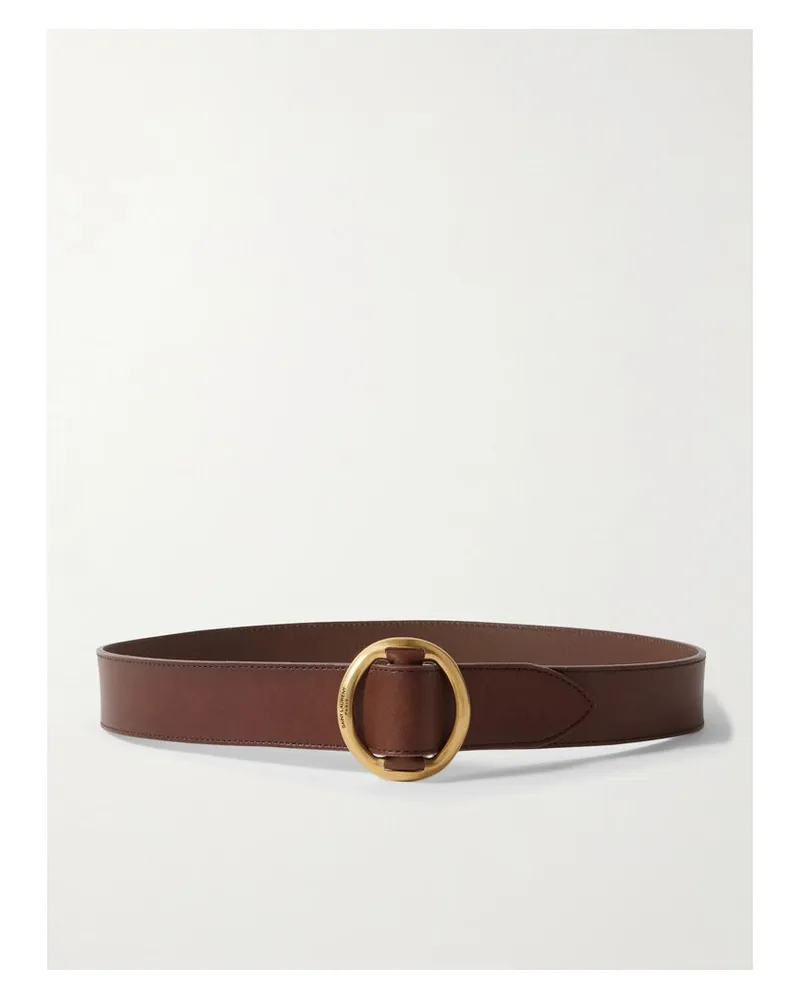 Saint Laurent Gürtel Aus Leder - Braun Braun